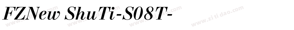 FZNew ShuTi-S08T字体转换